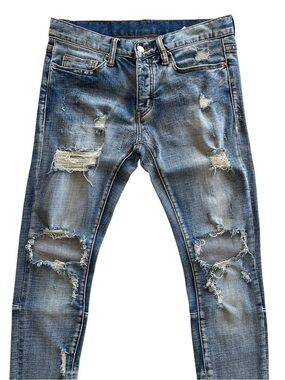 MNML Distressed Stretch Skinny Denim